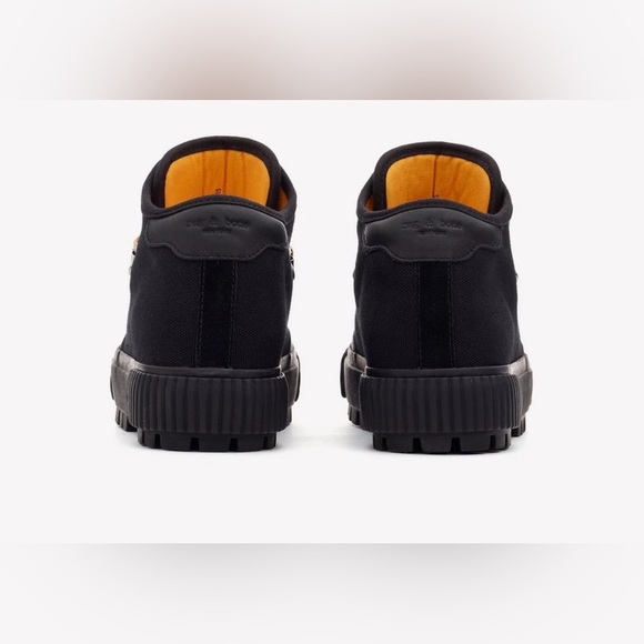 RAG AND BONES ARMY HIKER LOW TOP SNEAKERS BLACK SIZE US 7 WOMENS - Picture 2 of 11